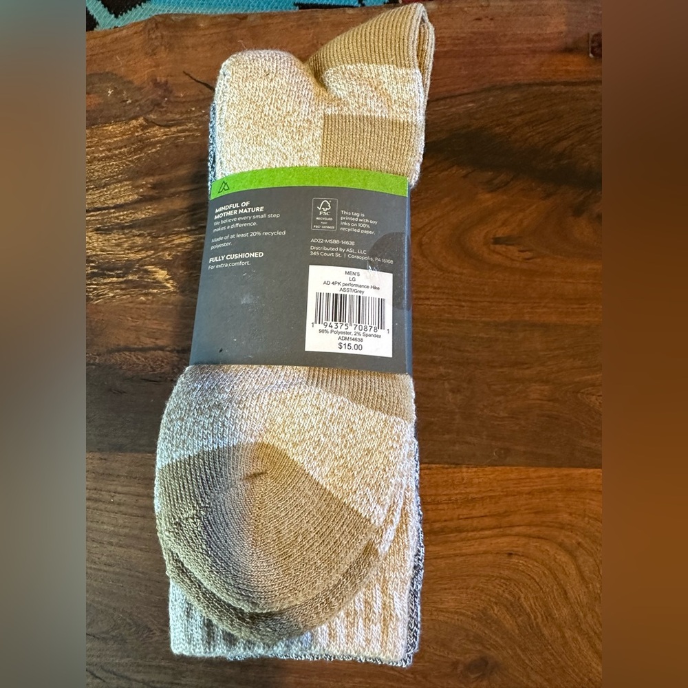 Alpine Design Hiking Socks Multi-color pack - Picture 4 of 4